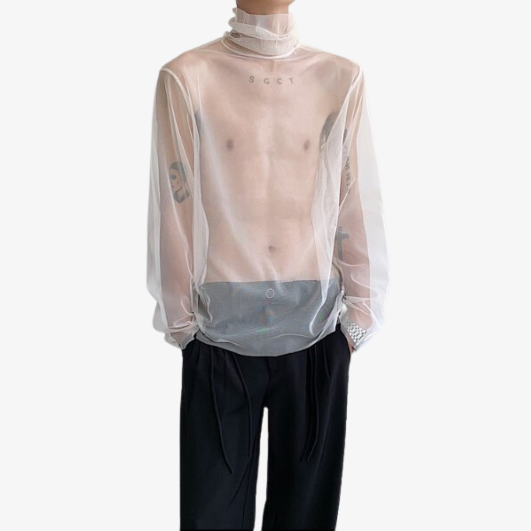 see-through men's tops