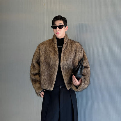 Mink fur cotton jacket