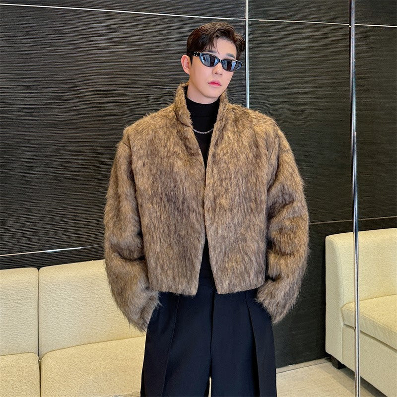 Mink fur cotton jacket