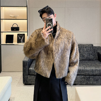 Mink fur cotton jacket