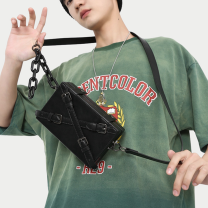 cross belt square shoulder bag