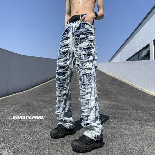 Destruction Raw Edge Jeans