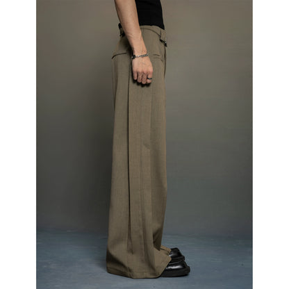 wide-leg tailored suit pants